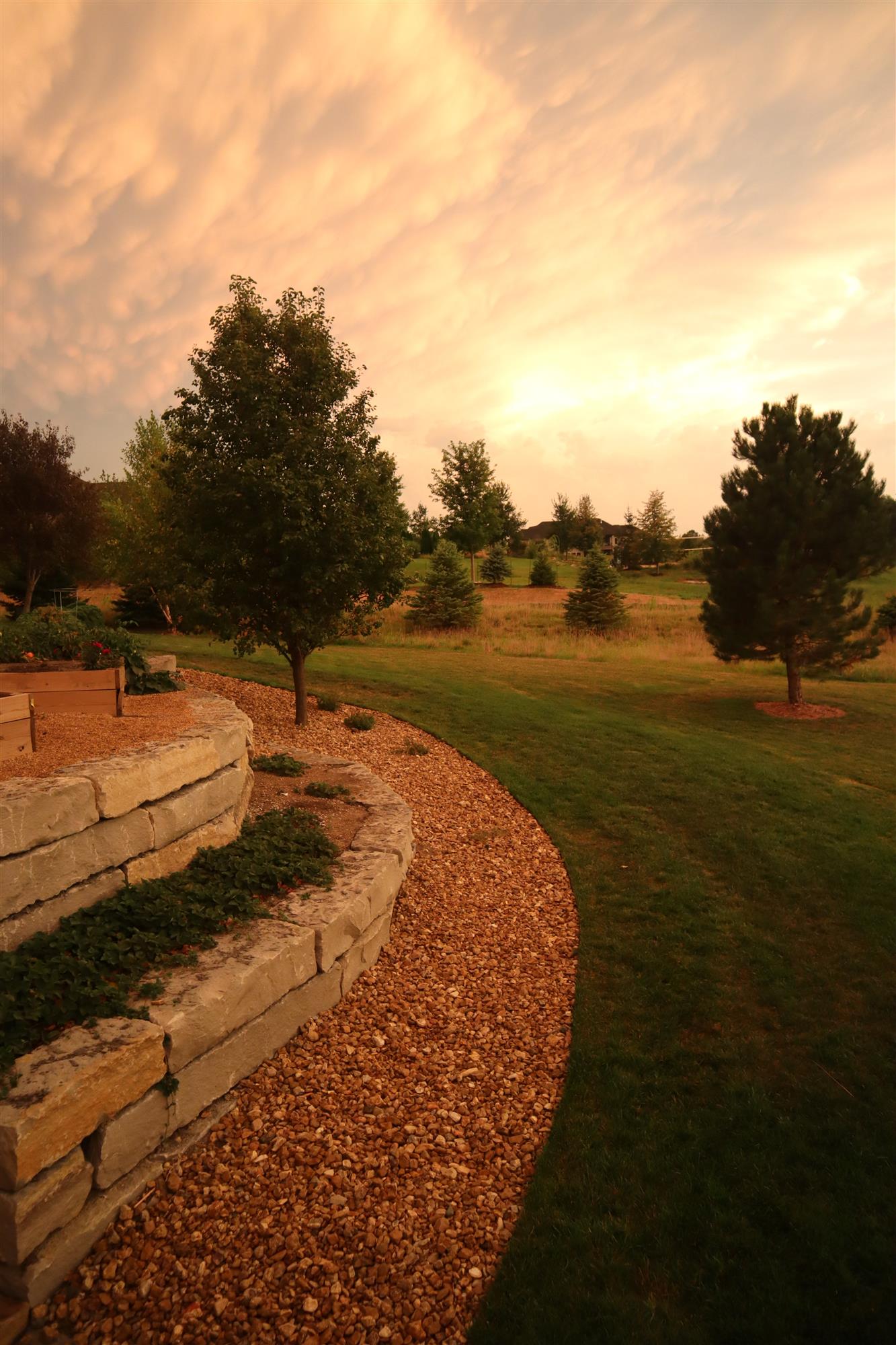 Landscaper built retaining wall in Washington county